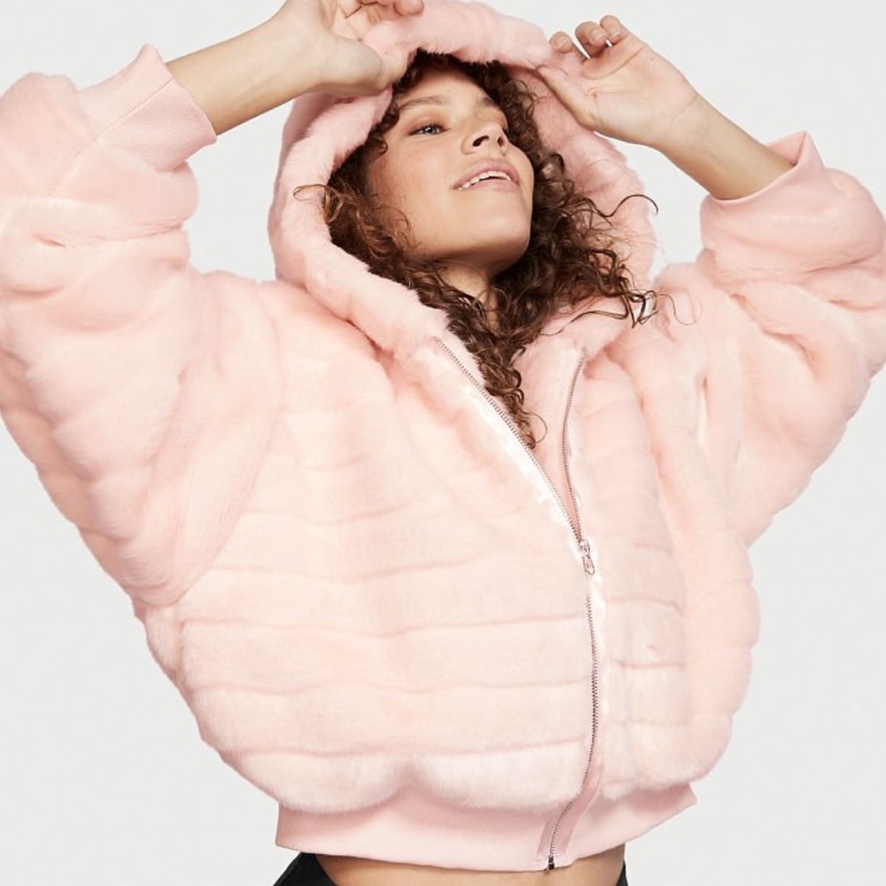 Victoria's Secret Light Pink fur Jacket